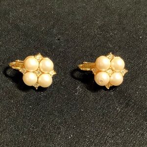 Vintage Faux Pearl Earrings